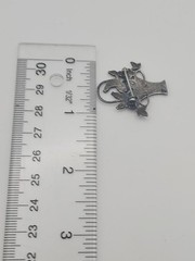 Sterling Silver Marcasite Art Deco Flower Basket Roses Vintage Brooch READ Gift