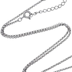 Vintage Sterling Silver 925 Rolo Link Chain Necklace 16″-18″