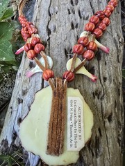 Vintage Ted DeGrazia South Western Folk Art Squash Blossom Style Necklace