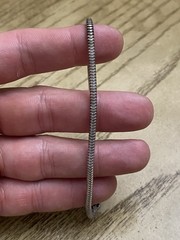 Michael Anthony Sterling Silver 925 Snake Bracelet for Beads Charms 8 Inches