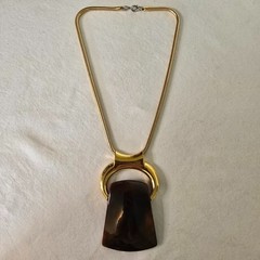 Vintage Lanvin Bijoux Lucite Interchangeable Pendant Necklace in Original Box