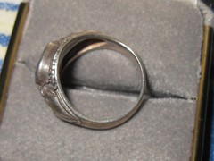 Vintage Small sz 5 to 5.5 Sterling Silver 925 and Red Garnet or Ruby Ring 4.5gr