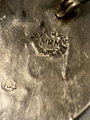 Vintage .925 Silver Platade Jal Guad Mex MRM Man With Donkey Pendant/Brooch