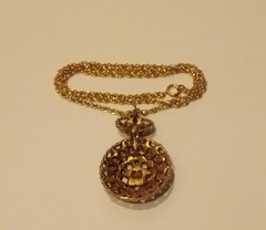 Celebrity Signed Vintage Rhinestone Pendant Necklace and Bracelet
