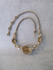 vintage signed 1955 HOLLYCRAFT NECKLACE multi color pastel rhinestones