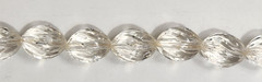 Vtg Graduated Glass Swirl Beads Rhinestone Spacers Silvertone Art Deco Beauty
