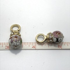 Vintage Interchangable Cloisonne Charms for Hoop Earrings *style choice