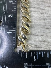 Vintage Unbranded Gold Tone Chunky Bracelet Chain Link Lobster Close