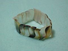 Vintage 7 1/4″ Abalone Shell Bracelet in Very Good Condition