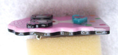 Vintage Wearable Art Fashion Lady Layered Acrylic Pin or Brooch – NOS