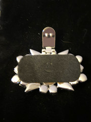 Vintage Smoky Gray Crystal Clear Rhinestone Brooch to Wear with Scarfs ￼