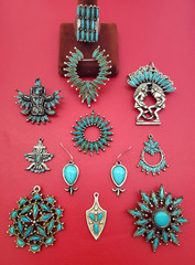 Vintage Southwest Native American Costume Souvenir Wearable Jewelry Lot