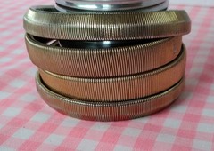 Vintage Stretch Gold Toned Bangle Disco Snake Costume Bracelets Lot of 4