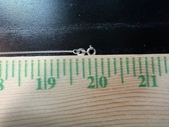 1.51g Vintage Sterling Silver 925 Curb Chain Necklace 20 in M