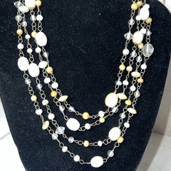 Multi Strand Vintage Over The Head Costume Jewelry Likely From 1950-1970’s.