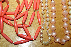 Vintage Jewelry Lot of 7 Beaded Necklaces 1 Emmons 2 Japan Faux Pearls Moonglow