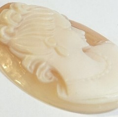 Vintage 1950s Shell Cameo 23mm X 30mm