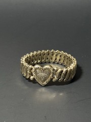 Vintage LaMode Heart Precious Metal Bracelet Possibly Gold Filled