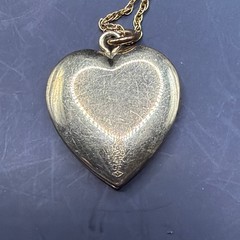 Vintage Marathon 14K Gold Filled 18 Inch Photo Locket Necklace, 3.7 Grams