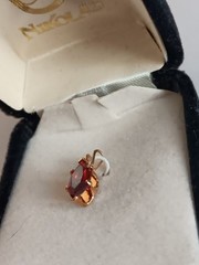 House Of Nikolas Ruby Ice Cubic Zirconia Pendant NEW IN BOX