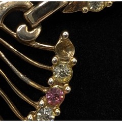 Vintage LUSTERN Louis Stern Art Deco Gold Tone Filigree Choker Necklace 15in