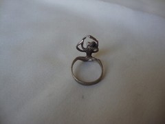 VINTAGE 1970-80s 3D DOGGIE STYLE COPULATION RING STERLING SILVER STAMP 925 SZ 5