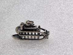 Wheeler Manufacturing WM Sterling Silver Paddle/Steam Boat Charm Kentucky
