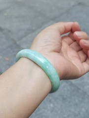 MADE IN-HOUSE Certifiable Grade-A Untreated Burmese Jadeite Jade Bangle (56mm)