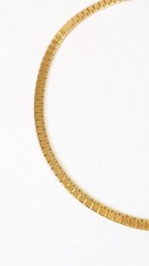 Monet Square Fringe Gold Toned Vintage Necklace – 17 Inches
