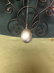 Revlon Vintage Village Scene Locket Perfume Necklace, SS
