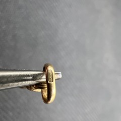 Vintage 18K YELLOW GOLD HAND GOOD LUCK CHARM PENDANT ITALY ‘50’s Rock On “750”