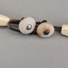 Vintage Celluloid Jabot Brooch Rhinestones Stick Pin 4.25″
