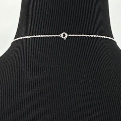 SORRENTO sterling silver necklace – vintage hematite stone filigree heart 18.25″