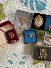 Lot of 14, Vintage 80-90s, Avon President Club Pins, All in Original Boxes!