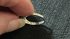 Vintage 925 Sterling Silver Oval Pink Cubic Zirconia Wide Swirl Setting Size 7
