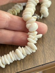 Vintage Puka Shell Necklace 70’s Beach Surfer 16″ Barrel Closure Estate Find