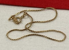 Vintage 1/20 14k G.F. Gold Filled Serpentine Chain Bracelet Signed 7″ Length