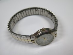 Wristwatch Watch Quartz WS21B PC21 White Face MZ Berger Japan Vintage NON runnin