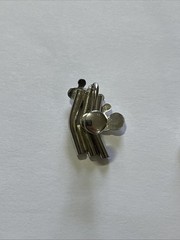 Vintage Silver Tone Climber Clip On Earrings Modern Screw Back