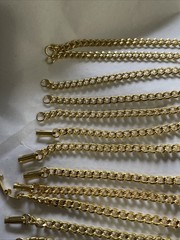 12 Vintage Gold Plated 7” 5 Mm Link Bracelets