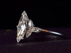 Art Deco Antique 3.60 Ct Diamond Vintage Engagement Ring 925 Sterling Silver
