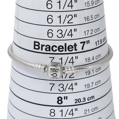 Pandora Moments Barrel Clasp Snake Chain Sterling Silver 925 Bracelet 7.5″