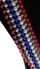 Lot of 6 Necklaces Silk/Satin Wrapped Beads Gold Tone Spacers Multicolor Vintage