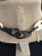 MOOMOO NECKLACE HORN & BONE LINKS Carved Clasp