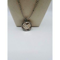 Vintage Y2K Smiley Face Bottle Cap Necklace – Made in Korea – 90s Retro Pendant