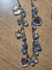 Vintage Pididdly Links Charm Necklace Set Kingston NY Heart Charms Statement