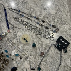 VTG TO NOW ESTATE JEWELRY LOT OF 40+ Pieces Lia Sophia Designer Gaudy Y2K