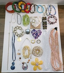 Vintage to Now Mixed Jewelry Lot Necklaces Brooches Bracelets