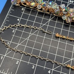 Vintage Juliana D&E Rhinestone Crystal Cha-Cha Necklace & Bracelet Set