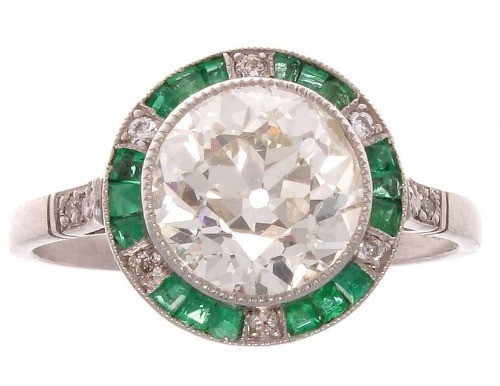 White Diamond 3.60 Ct Art Deco Vintage Wedding Ring 925 Sterling Silver